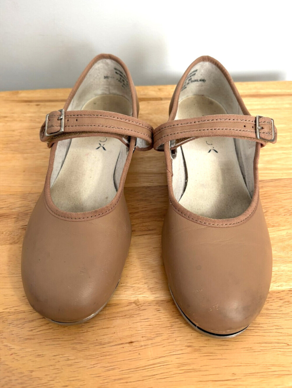 Capezio Tap Shoes Girls Child 2 M Tan Mary Jane Tele Tone Tap Low Heel